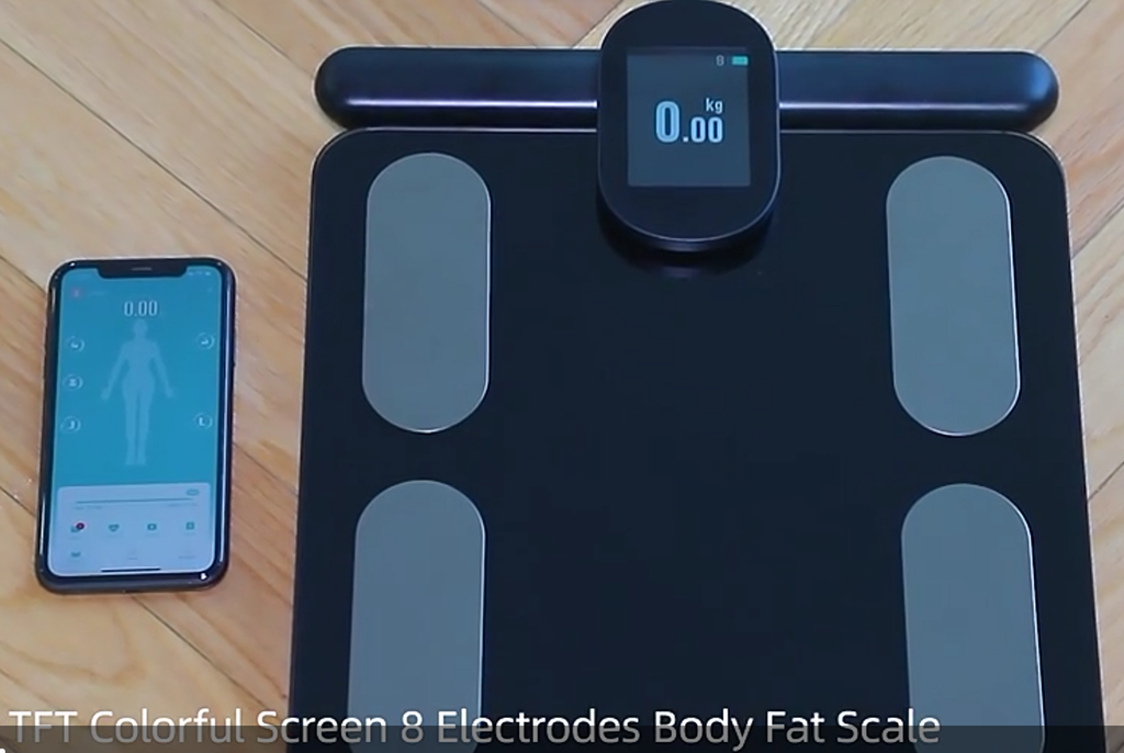 VOTRIX Digital Body Weight Fat Scale, White, 8 Electrode and Bluetooth (Copy)