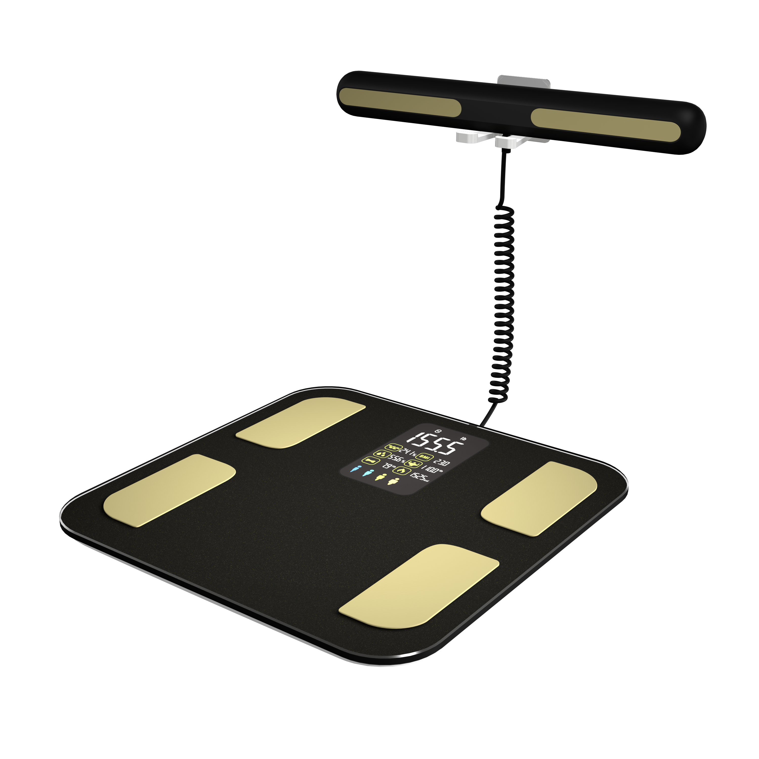 VOTRIX Digital Body Weight Fat Scale, White, 8 Electrode and Bluetooth (Copy)