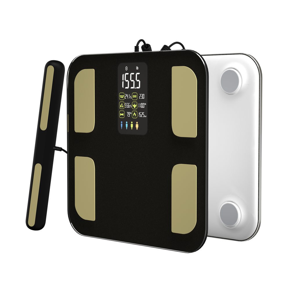 VOTRIX Digital Body Weight Fat Scale, White, 8 Electrode and Bluetooth (Copy)