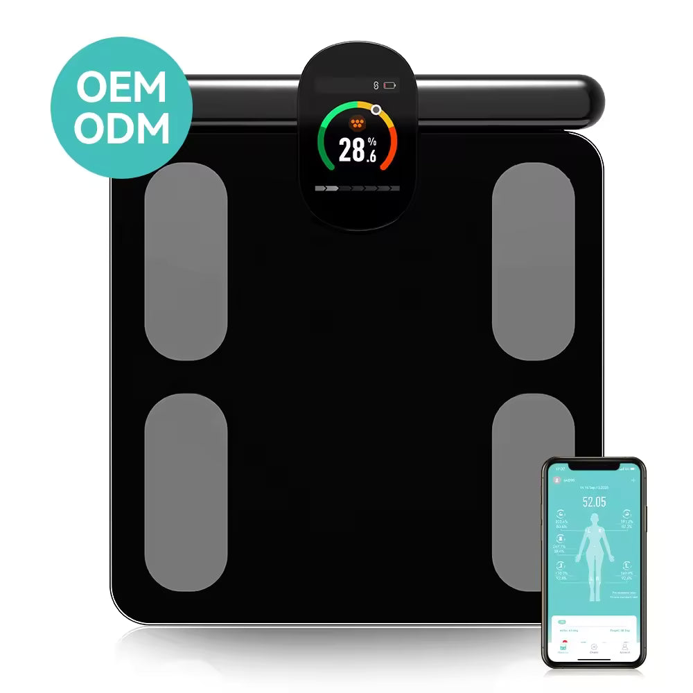 VOTRIX Digital Body Weight Fat Scale, White, 8 Electrode and Bluetooth (Copy)